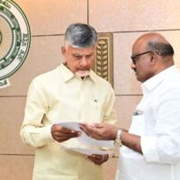 Sudhakar Yadav with the Chief Minister